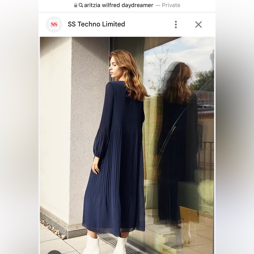 Aritzia Wilfred Daydreamer Midi Dress